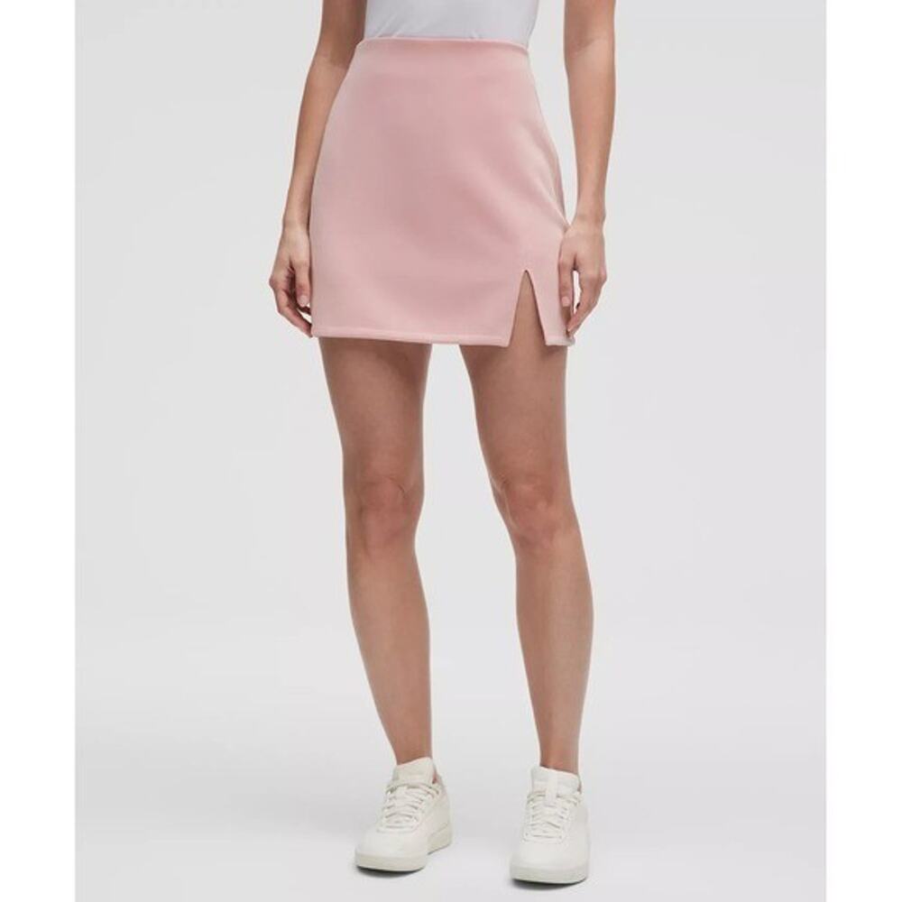 Lululemon Softstreme High-Rise Mini Skirt Pink Haze‎ Size XS NWT